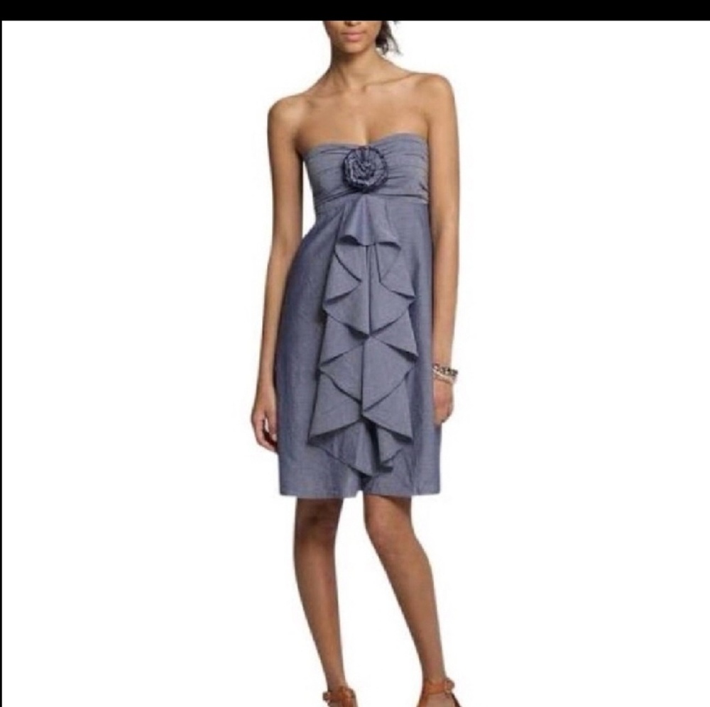 J.Crew Canterbury Wild Rose strapless dress